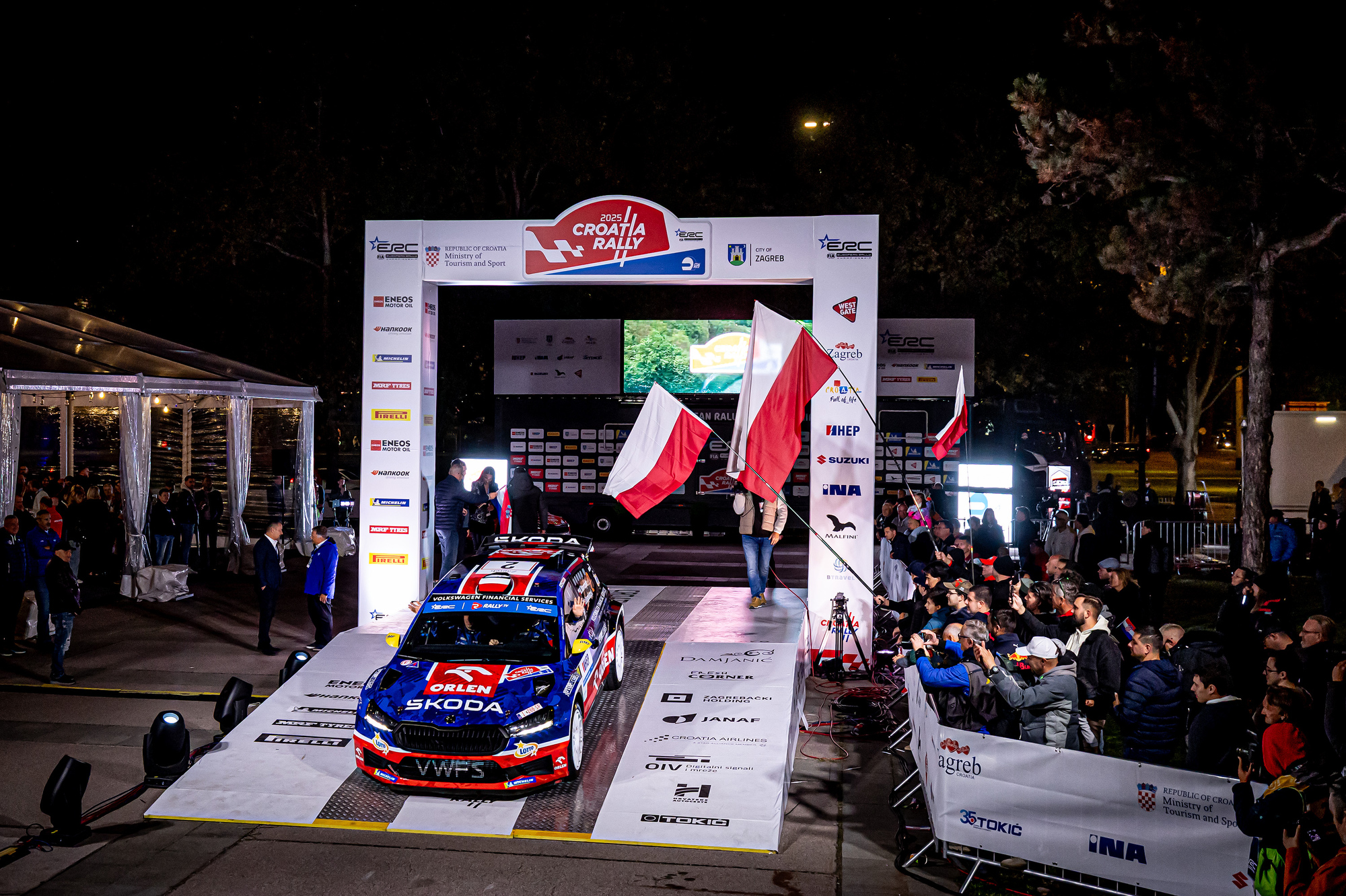 Croatia Rally 2025 započeo ceremonijalnim startom u Zagrebu - 2